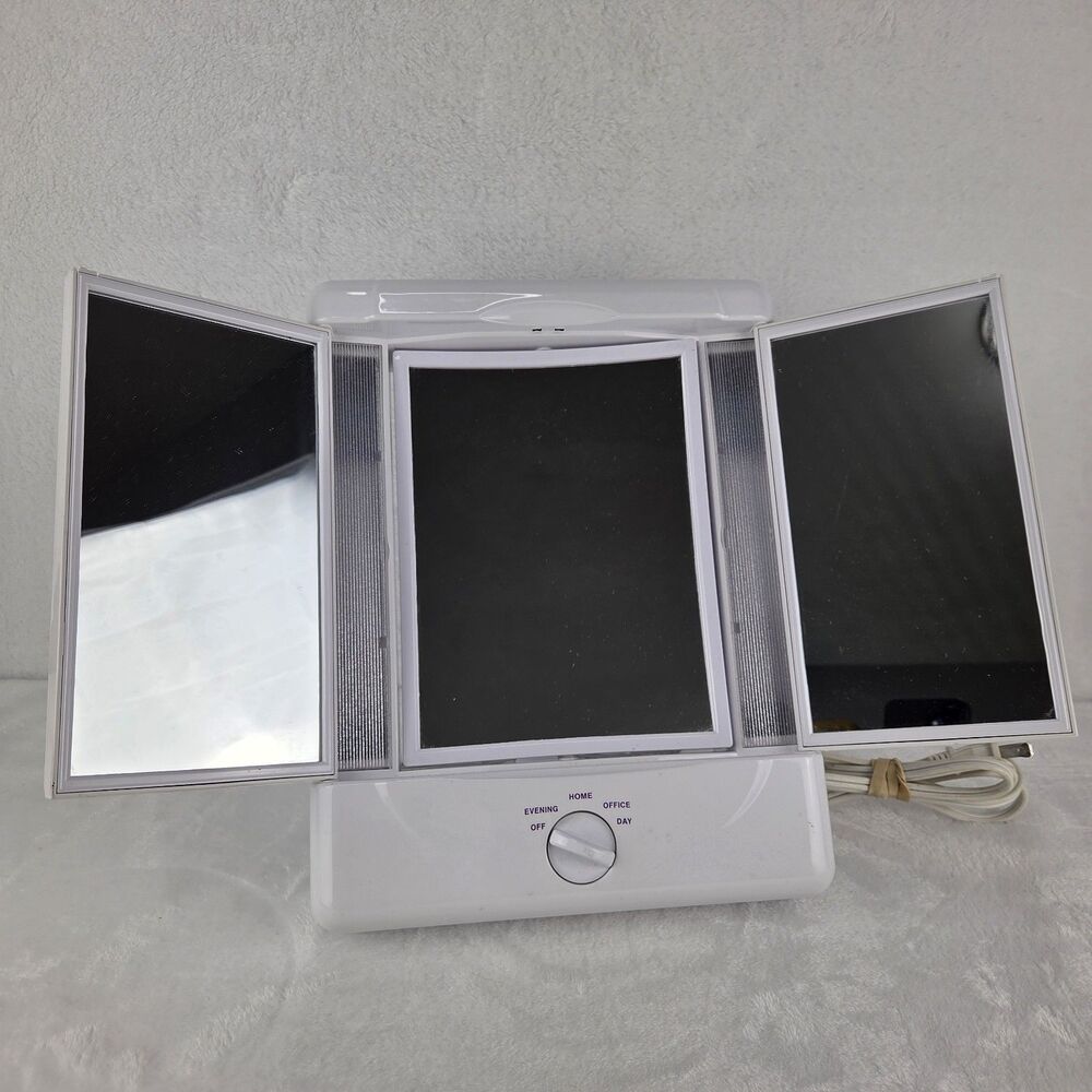 Conair Double 2 Sided Lighted Makeup Mirror Magnified Model TM7LX 4 Settings